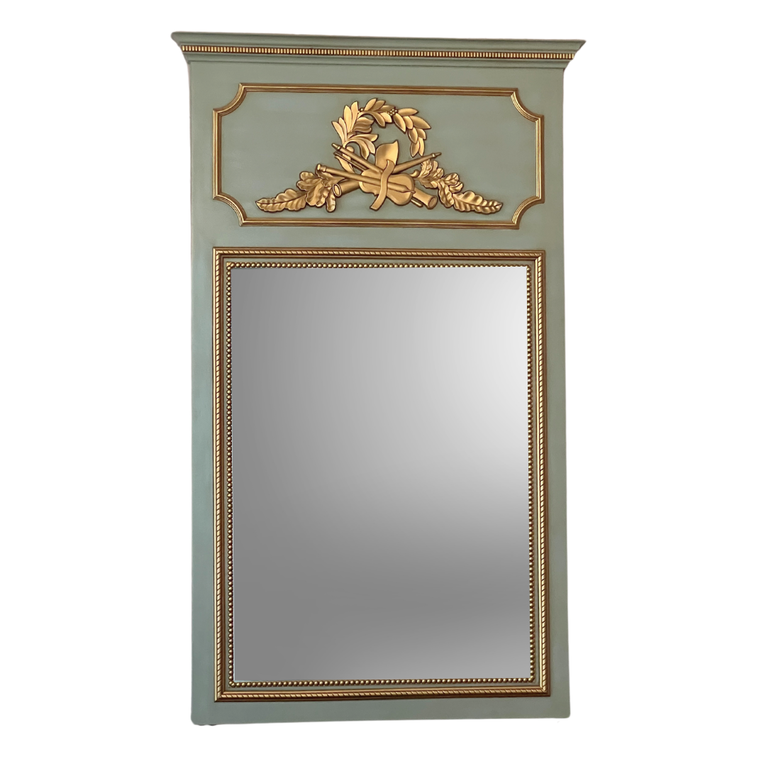Orpheus Mirror - Antiqued Blue