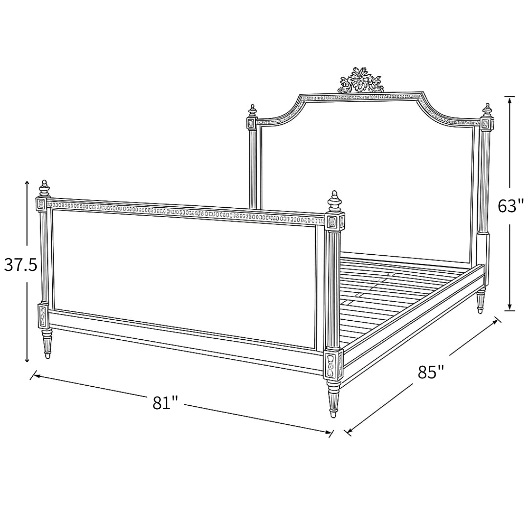 The Dauphin Bed Frame King Size