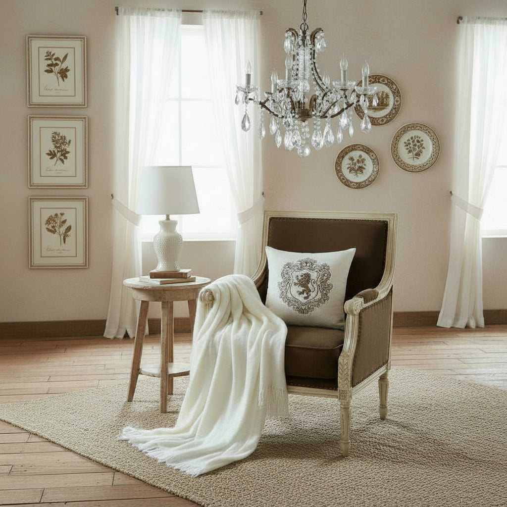 The Luxembourg Armchair (Marron Velvet)