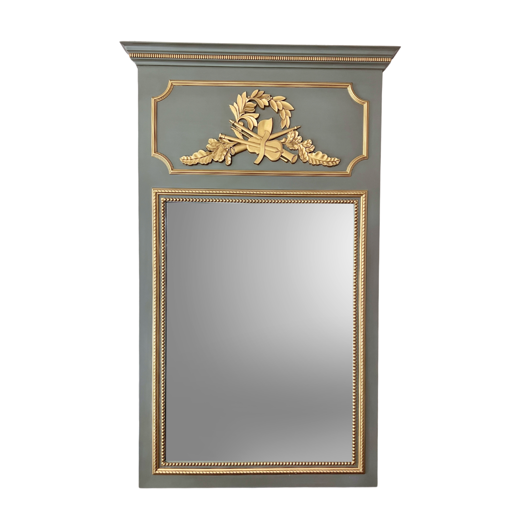 Orpheus Mirror - Antiqued Grey