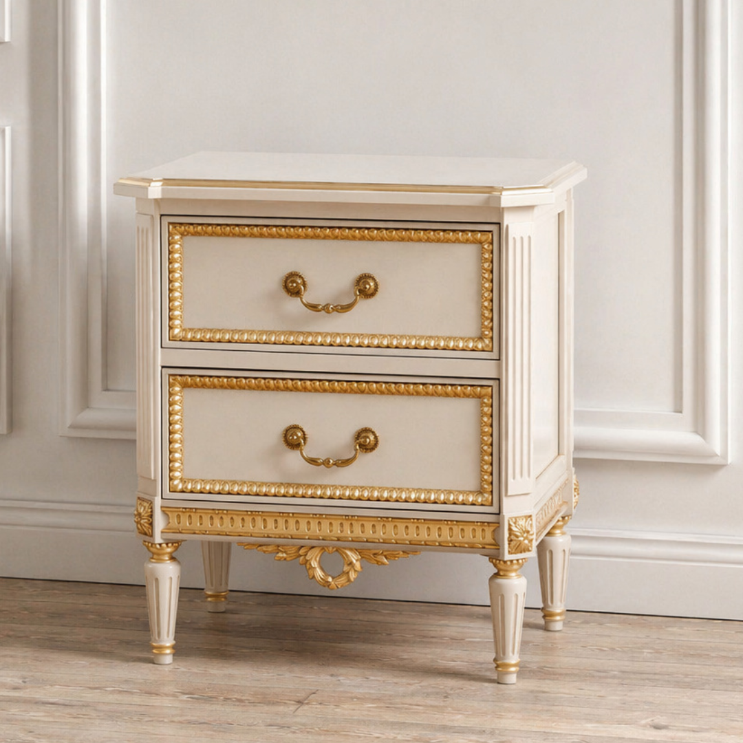 Isabelle Gilt Bedside Table