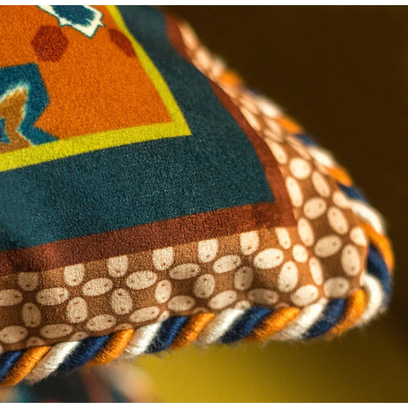 Velvet Quatrefoil Geometric Throw Pillows