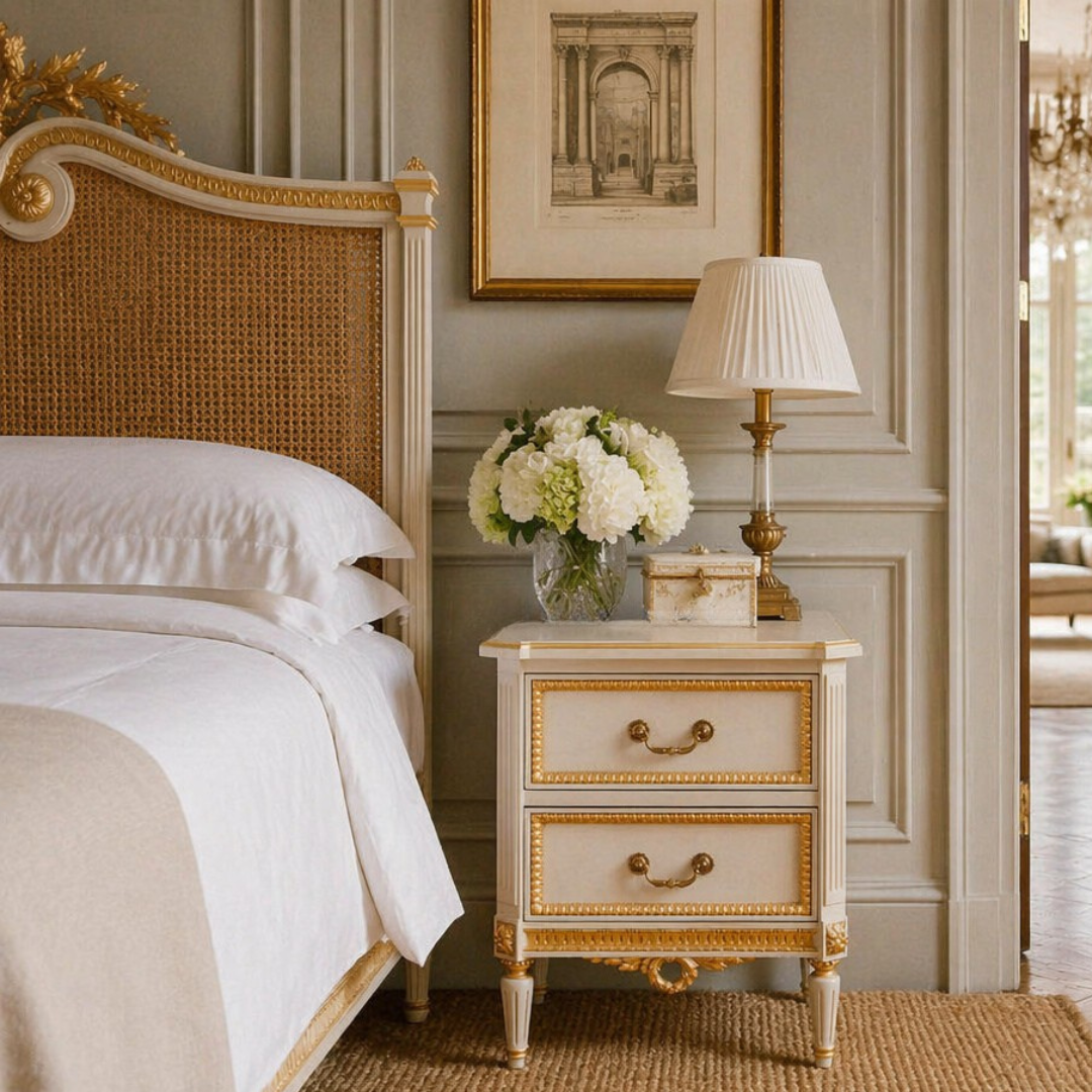 Isabelle Gilt Bedside Table