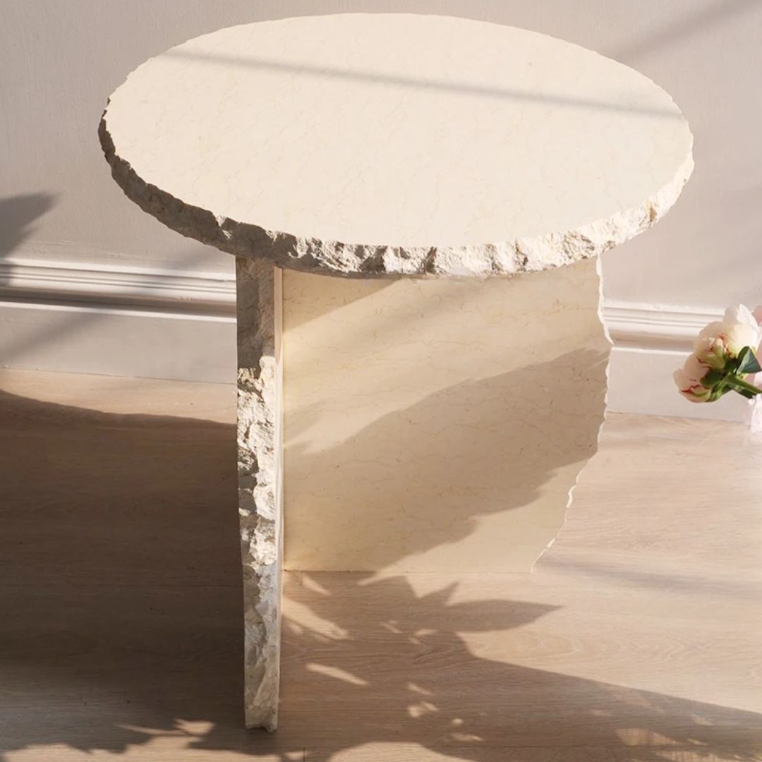 The Henri French Marble Side Table