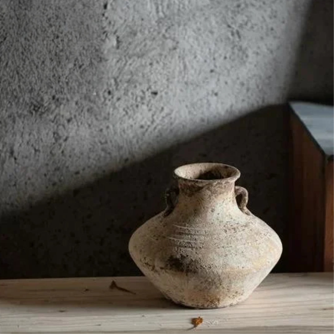 Handmade Vintage Stoneware Ceramic Vase