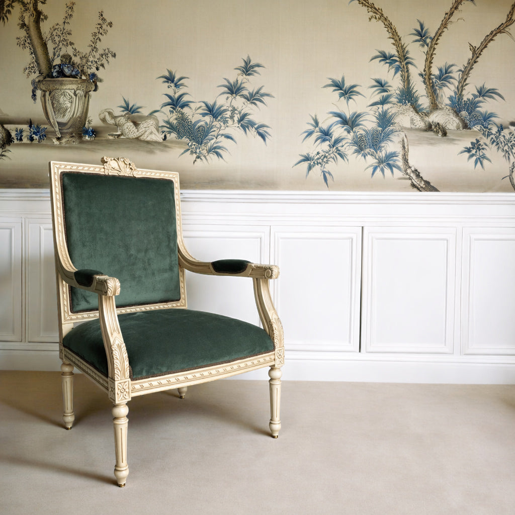 The Élise Armchair (Deep Ivy Velvet)