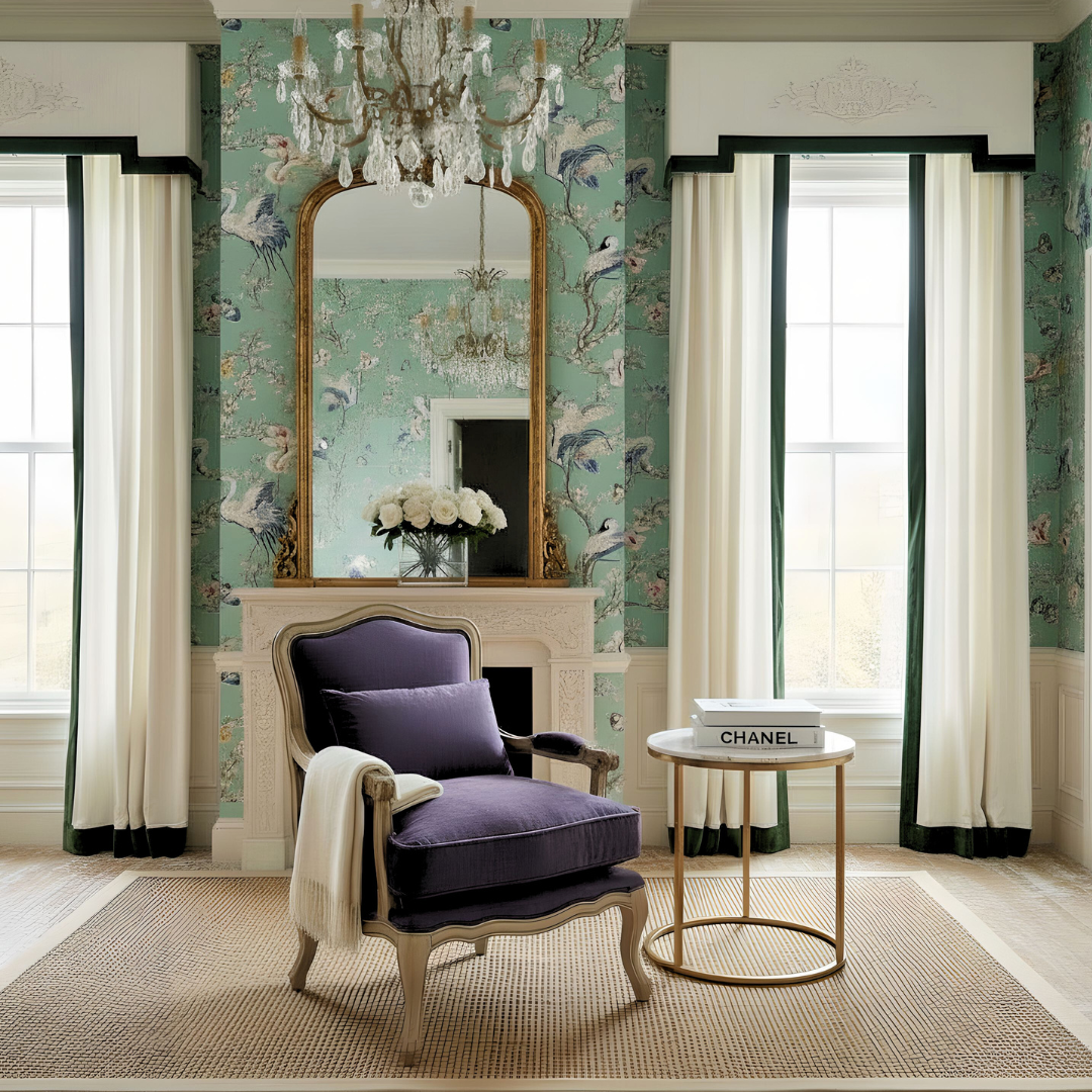 Reims Armchair (Aubergine Velvet)