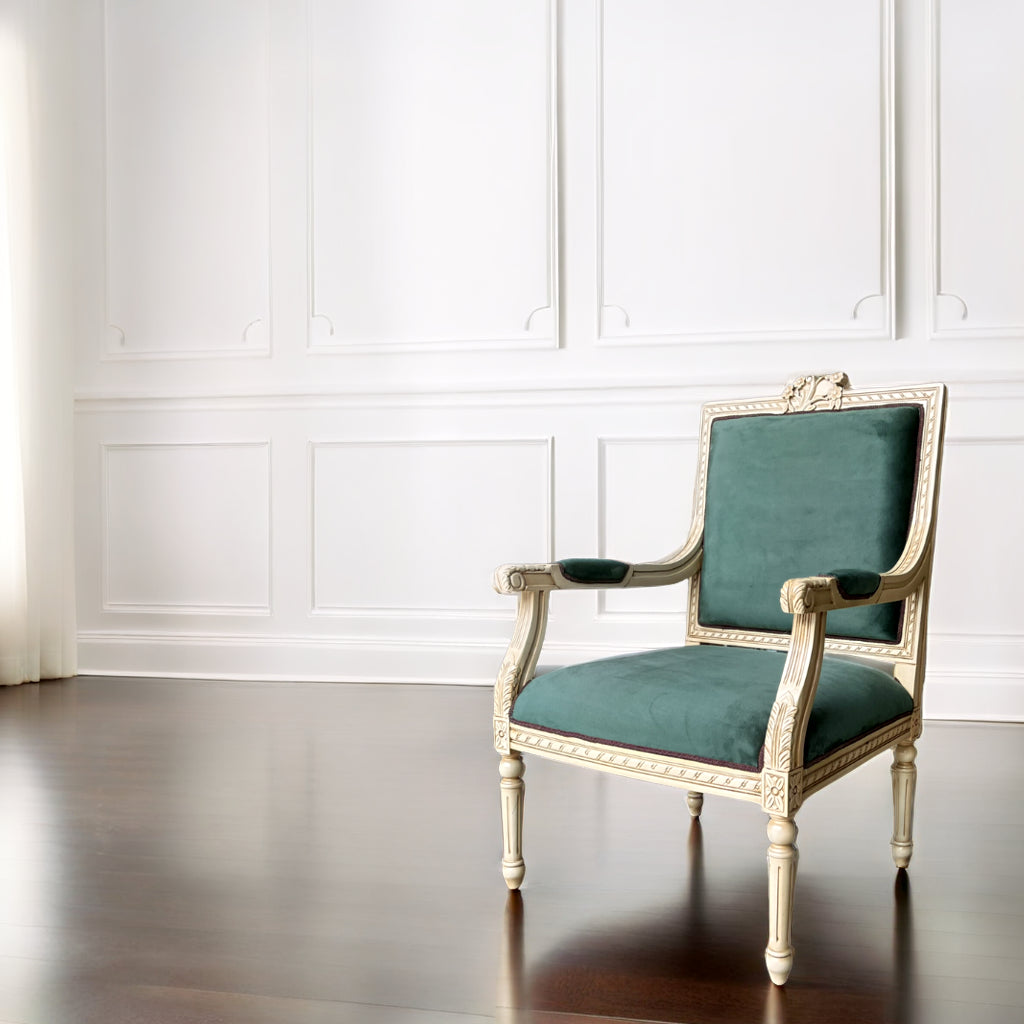 Furniture - The Élise Armchair (Ivy Velvet)